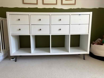 Photo of free IKEA Kallax shelf with drawers (Ravenna) #1