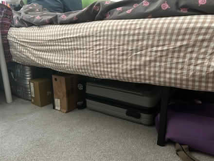 Photo of free IKEA Standard Double Mattress - Grey Fabric, Fair Condition (Tottenham N17) #2