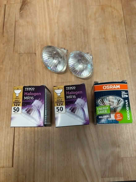Photo of free 5 halogen bulbs - GU5.3 fitting (Shenley Fields B29) #1