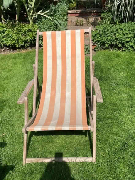 Photo of free Three wooden deckchairs with arms (Walton Manor OX2) #2