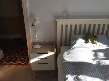 Photo of free Solid wood white bed frame (Bounds Green N11) #2