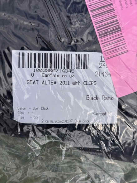 Photo of free SEAT Ateca Car Mats - Unused (Murrayfield EH12) #2
