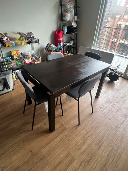 Photo of free Couch + Table + Chairs (Lincoln Park) #3