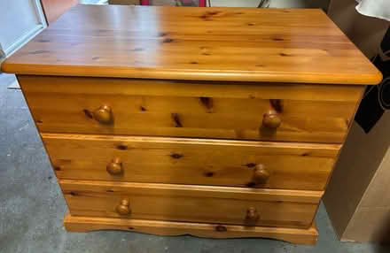 Photo of free Pine chest of drawers (Old St Mellons, Cardiff CF3) #1