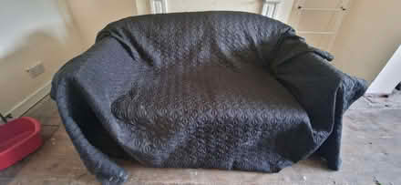 Photo of free 2 seater Leather sofa (Moor End Green B24) #1
