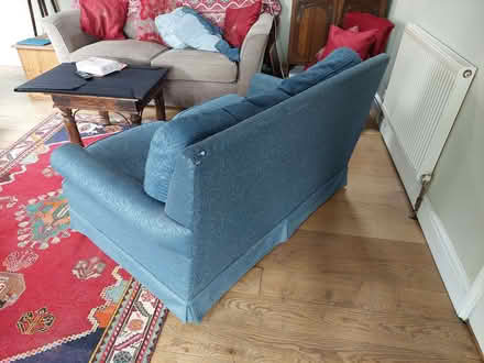 Photo of free Wesley Barrell blue 2 seater sofa (Edge GL6) #3