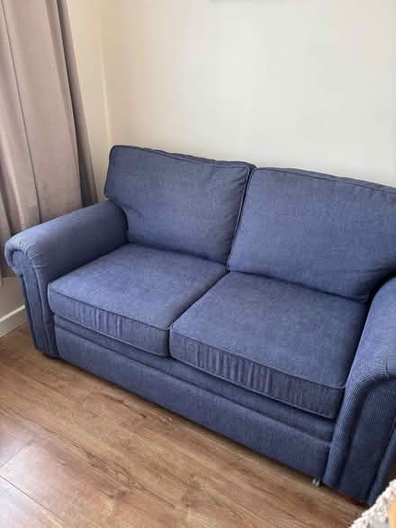 Photo of free blue sofa bed (Hockley SS5) #1
