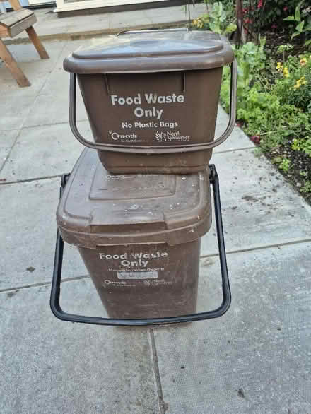 Photo of free Two Food Waste Bins (Worle BS22) #1
