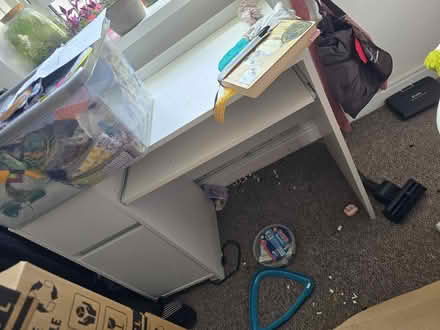 Photo of free Ikea white desk and chair (Blaenavon NP4) #1