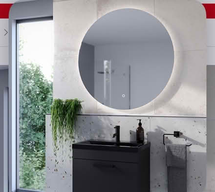 Photo of free Atmosphere 1000mm Large Circular LED Mirror with Demister, T (Holland Park W11) #1