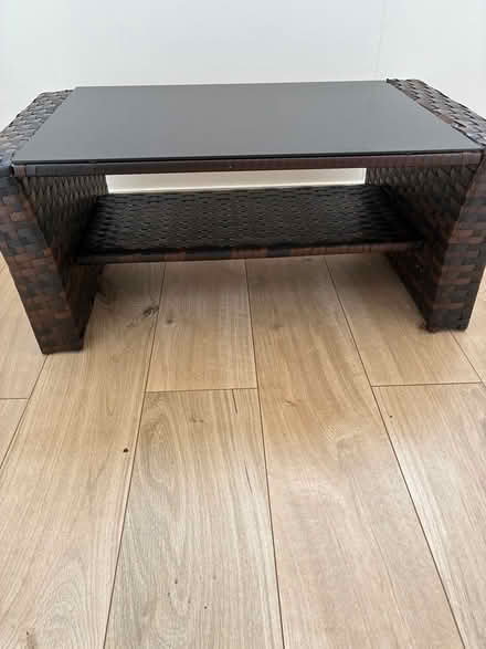 Photo of free Rattan effect coffee table (Dunstable, Bedfordshire) #1