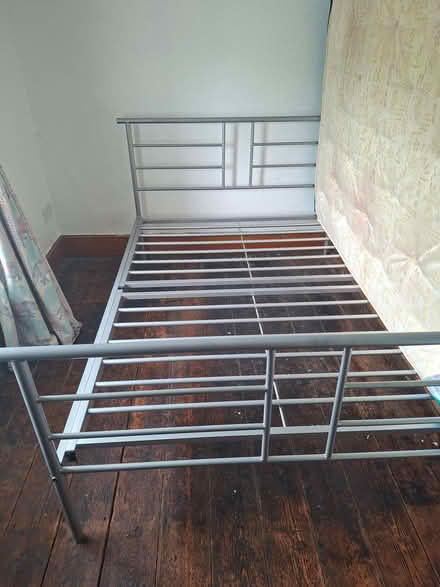Photo of free Metal Bed Frame and Mattress - 2 person (Llanbrynmair SY19) #2