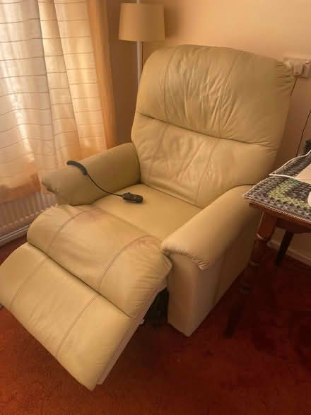 Photo of free Leather recliner riser chair (Combs Ford IP14) #2