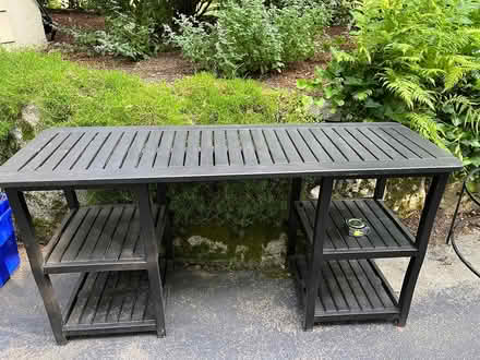 Photo of free Outdoor console table (between Dascomb and Clark Road) #2