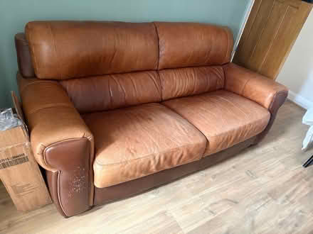 Photo of free 2 brown sofas (Daventry NN11) #2