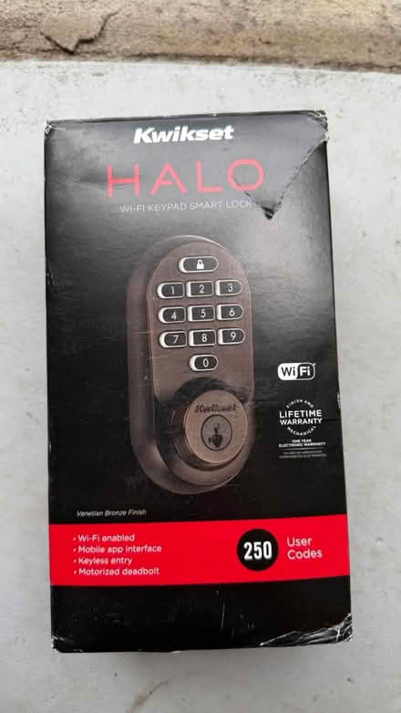 Photo of free Kwikset Halo WiFi keypad smart lock (32832) #1