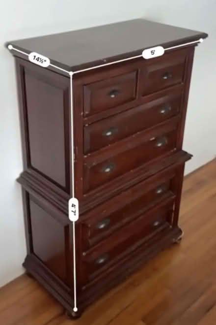 Photo of free Wood Dresser- pick up today/tom (South Beach , Miami Beach) #2
