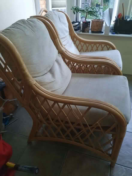 Photo of free Two bamboo frame chairs (Nascot Wood WD24) #1