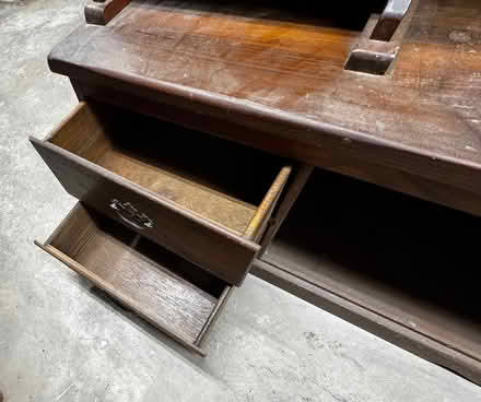 Photo of free Vintage wood entertainment center (Langhorne, PA) #3