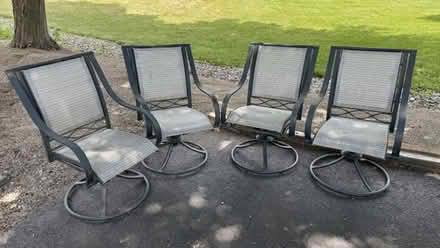 Photo of free four swivel patio chairs (Fishkill, off route 9.) #1