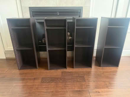 Photo of free 4 adjustable shelving units 32x12 (Langley bc) #2