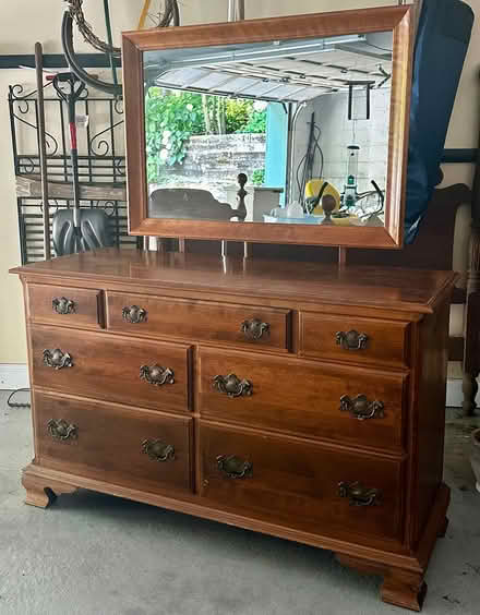Photo of free EthanAllen twin bed/dresser/mirror (Kintnersville/Riegelsville) #4