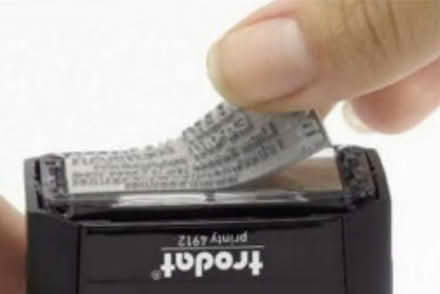 Photo of free 2 self-inking rubber stamps/printer (Bilton CV22) #2