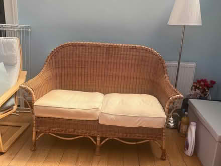 Photo of free Wicker Setee (Knotty Ash L14) #1
