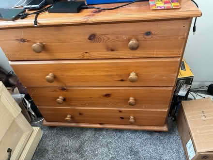 Photo of free Pine 4-Drawer Chest of Drawers (Potters Bar EN6) #1