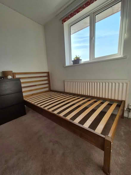 Photo of free Wooden bed frame (Harpenden AL5 1RE) #1