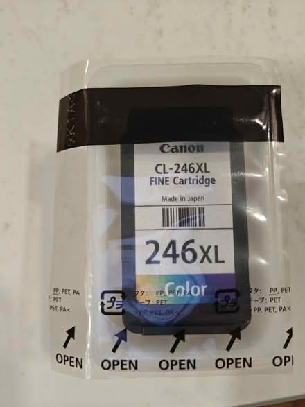 Photo of free Canon Color Ink 246XL cartridge (Glasgow, Bear, DE) #1