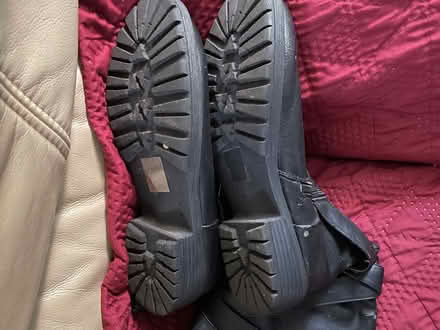 Photo of free Black boots size 8 (Mitcham CR4) #2