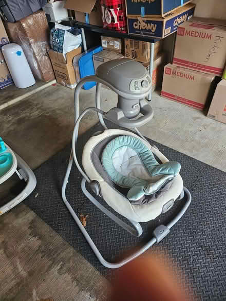 Photo of free Swing, Mini Crib & baby walker (Grand Prairie) #1