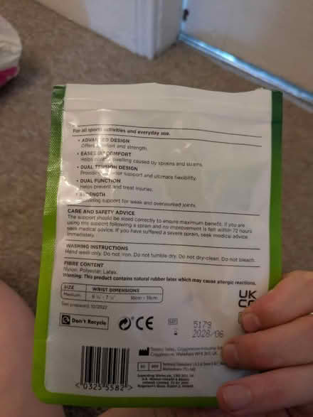 Photo of free Wrist Support (Heaton NE6) #3