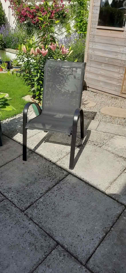 Photo of free Black patio chairs (Milnthorpe LA7) #1