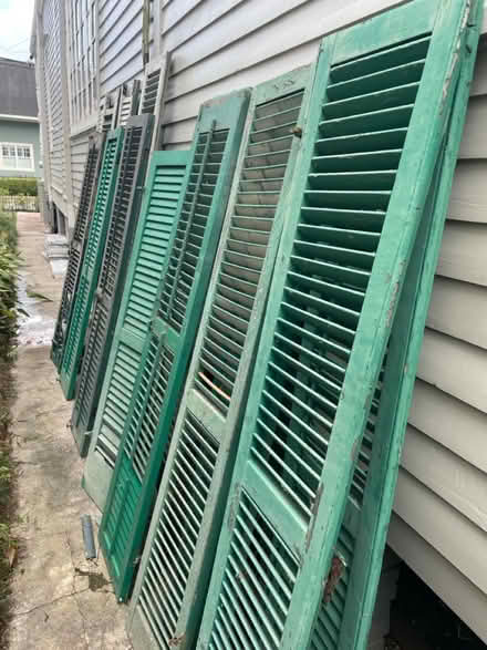 Photo of free Vintage wood shutters (Uptown new orleans) #3