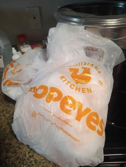 Photo of free small plastic popeye's bags (Peekskill, NY) #1