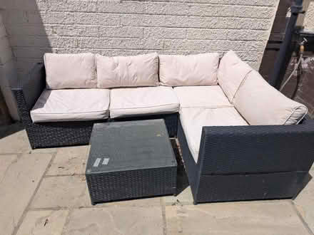 Photo of free Rattan sofa (L199DG) #1