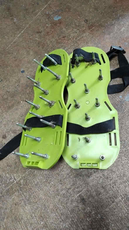 Photo of free Garden aerating shoes (Buglawton CW12) #1