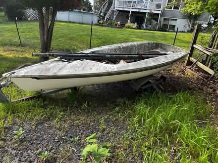 Photo of free 12 ft sailboat and trailer (Langhorne, PA) #3