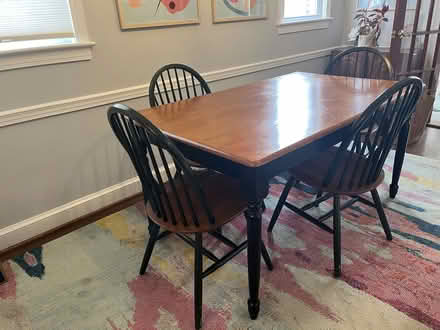 Photo of free Table and four chairs (Brookland/Fort Totten) #1