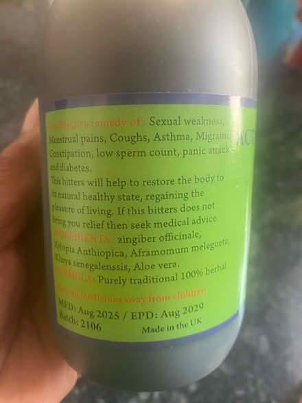 Photo of free Bitters Tonic (Harlesden NW10) #2