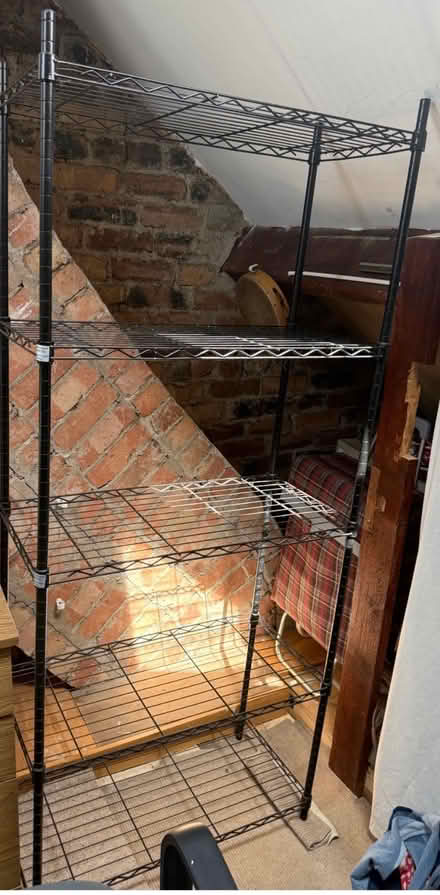 Photo of free Black Metal Wire set of Shelves (Ballyfinaghy BT10) #1