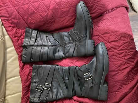 Photo of free Black boots size 8 (Mitcham CR4) #1