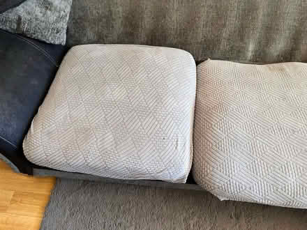 Photo of free 4 grey sofa cushion seat covers (Hillmorton CV22) #1