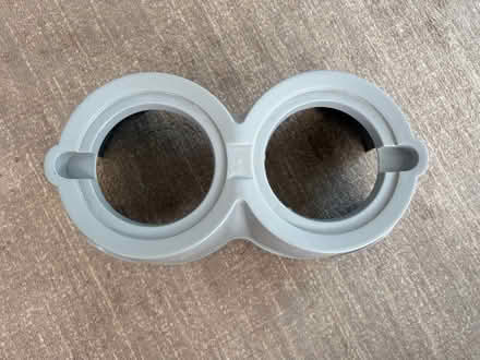 Photo of free Raised dog bowl stand & bowls (Rahn Rd CM16) #3
