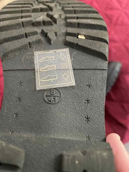 Photo of free Black boots size 8 (Mitcham CR4) #3