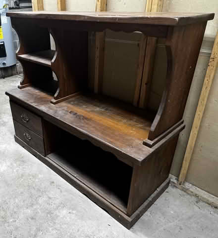 Photo of free Vintage wood entertainment center (Langhorne, PA) #2