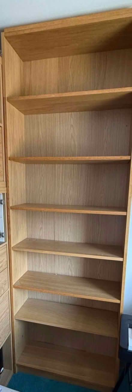 Photo of free Ikea Billy set of Oak Veneer Shelves Unit (Ballyfinaghy BT10) #1