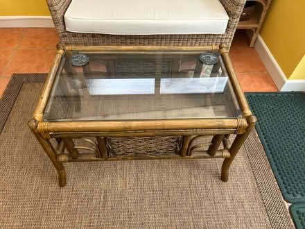 Photo of free Cane coffee table (Woodcote RG8) #1